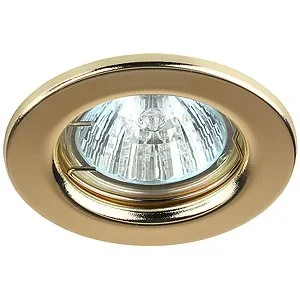 Светильник точечный ЭРА ST1 GD штампованный MR16,12V/220V, 50W золото Светильник точечный ЭРА ST1 GD штампованный MR16,12V/220V, 50W золото