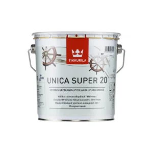 Лак паркетный полуматовый TIKKIVALA (Tikkurila) Unica Super 20 EP универсальный 2,7л