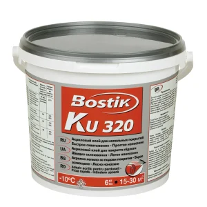 Клей для напольных покрытий универсальный Bostik KU 320 6кг (Т-ра перевозки не ниже +5град)