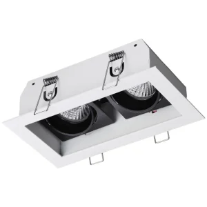 Светильник точечный Сонекс 370713 SPOT NT20 227 белый/черный IP20 GU10 2*50W 220V GES