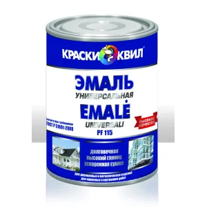 Эмаль ПФ-115 белая матовая 0,9кг КВИЛ универсальная