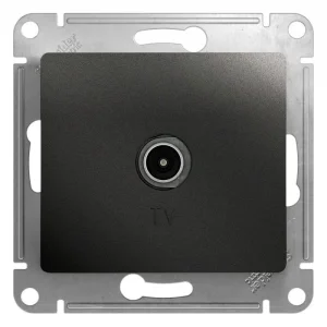 Механизм розетки TV Glossa 1DB оконечной антрацит Systeme Electric GSL000791