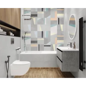 Плитка LAPARET Grip серый декор 30x89,5 матовая обрезная арт.VT\A679\13031R Плитка LAPARET Grip серый декор 30x89,5 матовая обрезная арт.VT\A679\13031R