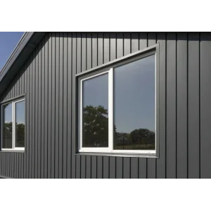 М/сайдинг Квадро брус (GL) Полиэстер RAL7024 (мокрый асфальт) толщина 0,45мм, размер 0,34*1.1 м.п. (в пленке)
