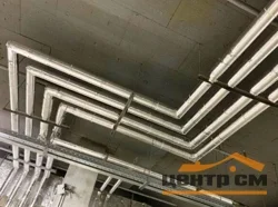 Цилиндры Роквул 50 x 89 мм кашированные фольгой (плотность 80кг/м3)