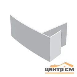 F профиль для сенвич панелей (3м) широкий полка 60мм