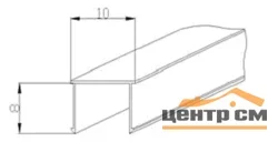 ПИ-профиль алюминий окрашенный RAL 1013 (3,0 м)
