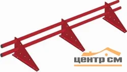 Снегозадержатель трубчатый Optima на 3-х опорах PE, L=3 м RR 11 (зелёная хвоя)
