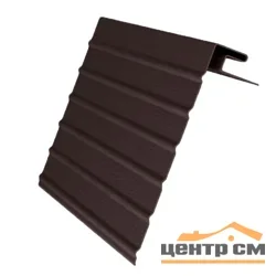 J- фаска (ветровая доска) GL коричневый 32х203мм , L=3м