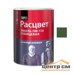 Эмаль ПФ-115 темно-зелёная 0,9кг ТЗ РАСЦВЕТ ГОСТ 6465-76