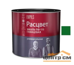 Эмаль ПФ-115 ярко-зелёная 1,9кг ТЗ РАСЦВЕТ ГОСТ 6465-76