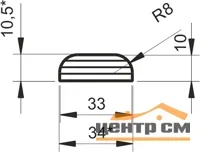 Планка притворная BELWOODDOORS ДУБ