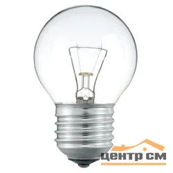 Лампа накаливания 60Вт E27 230В Шарик прозрачный(ДШ) ЭРА