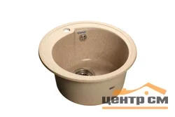Мойка композитная GRANFEST Rondo d450 Бежевый круглая