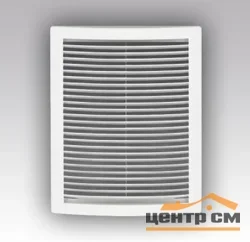 Решетка вентиляционная вытяжная наклонная цилиндрическая с сеткой, без рамки АБС 200х300, ЭРА