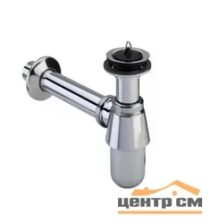Сифон для раковины VIEGA 102845 (металл), с пробкой, 1 1/4 x 32, хром