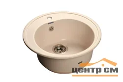 Мойка композитная GRANFEST Rondo d510 Белый круглая