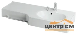 Раковина AQUATON ОТЕЛЬ 2/1270 правая с навесом, цвет белый