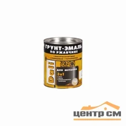 Грунт-эмаль по ржавчине 3 в 1 черная (RAL 9005) 2л DALI