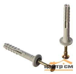 Дюбель-гвоздь 6x60 с бортом полипропилен SM-G (уп 200шт) Tech-KREP