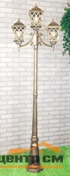 Фонарь уличный Elektrostandard Cassiopeya F/3 черное золото