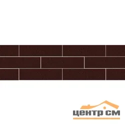 Клинкер Paradyz Натурал коричневая плитка фасадная структурная 24,5*6,58*0,71