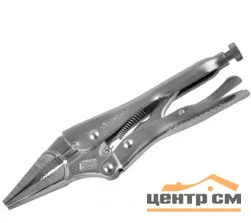 Зажим ручной 225мм ЗУБР "ЭКСПЕРТ", с удлиненными губками из кованой Cr-V стали, для мест с ограниченным доступом