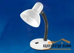 Лампа настольная Uniel белый TLI-204, 60W Е27 (пакет)