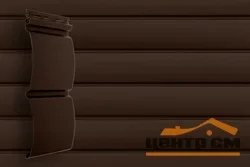 Сайдинг акриловый GL Блок-хаус темный дуб 0,244х3м S=0,732м2