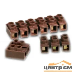 Колодка клеммная 10А IP20 2х2.5мм кор. БЕЛТИЗ СОВ-2.5-006-02