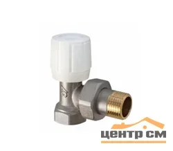 Клапан регулирующий для радиатора угловой FM 3/4" Aqualink