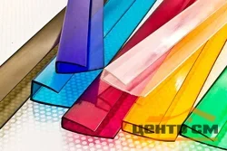 Профиль торцевой (для поликарбоната) UP 10*2100мм (бронза) (серый)