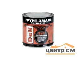 Грунт-эмаль по ржавчине с молотковым эффектом 3 в 1 DALI зеленая 0,75л