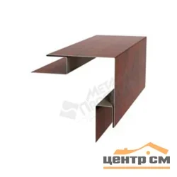 Планка угла внешнего сложного Woodstock Ecosteel глянец ** для М/сайдинга Блок-Хаус МП 75*75*3м.п.