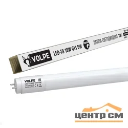 Лампа светодиодная 18Вт G13 (Т8) 1213мм 220В 6500К 1530Лм (яркий дневной) DW/FR/FIX/N рукав Uniel/Volpe