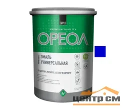 Эмаль ОРЕОЛ акриловая глянцевая синяя 1,9 кг