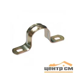 Скоба крепежная металлическая двухлапковая d25-26 IEK CMA11-25-100 (100 шт/упак)