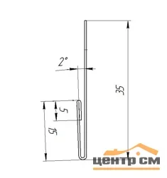 Планка стартовая Принт Элит ** для М/сайдинга Блок-Хаус новый 3м.п.
