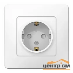 Розетка 1-местная СП BLANCA 16А с заземлением защ. шторки бел. Systeme Electric BLNRS001111