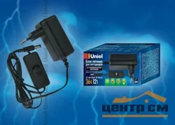 Блок питания 36 Вт, 12В, IP20, Uniel UET-VPA-036A20