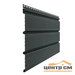 Софит перфорированный Docke L=3м, H=0.305м, (пл=0.93м2) Премиум графит