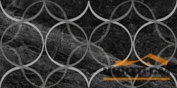 Плитка LAPARET Crystal Resonanse Декор чёрный 30х60