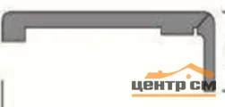Наличник VERDA дверной прямой итальянский орех 70*8*2150, ПВХ покрытие