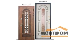 Дверь мет. FERRONI VITRA 960х2050 "Л" Винорит грецкий орех/сосна белая (с терморазрывом)