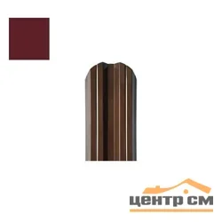Штакетник металлический STYNERGY М-образный фигурный 0.4 мм, PE RAL 3005 (красное вино), ширина 108мм, длина 1.5 м.п.