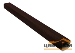 Труба прямоугольная 3м Vortex RAL 8017