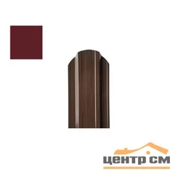 Штакетник металлический STYNERGY П-образный двусторонний фигурный 0.45 мм, PE RAL 3005 (красное вино), ширина 110мм, длина 1.7 м.п.