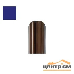 Штакетник металлический STYNERGY М-образный фигурный 0.45 мм, PE RAL 5002 (ультрамарин), ширина 108мм, длина 1.5 м.п.