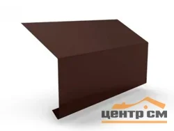 Планка карнизная Puretan RAL 8017 (шоколад) (100*69) 0.5 мм, длина 2 метра