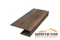 J-профиль Принт Элит Беленый дуб TwinColor для софита 25*18*3м.п.